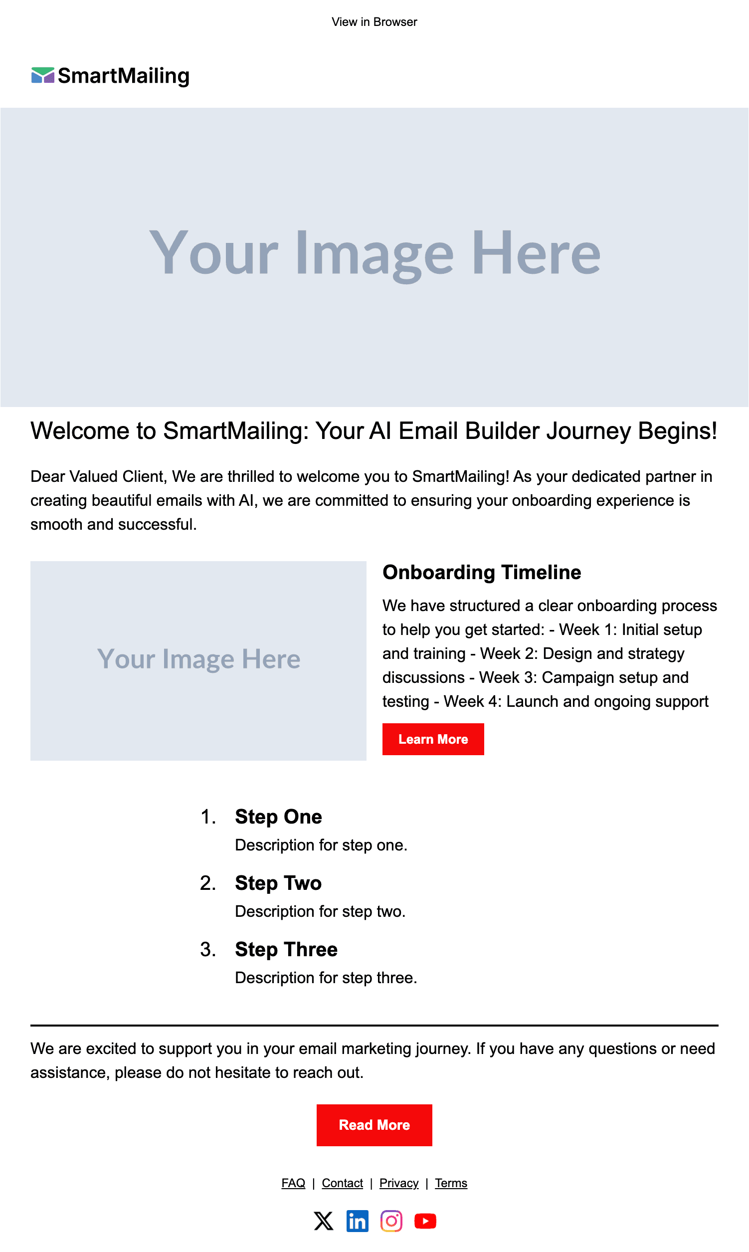Enterprise Onboarding email template preview