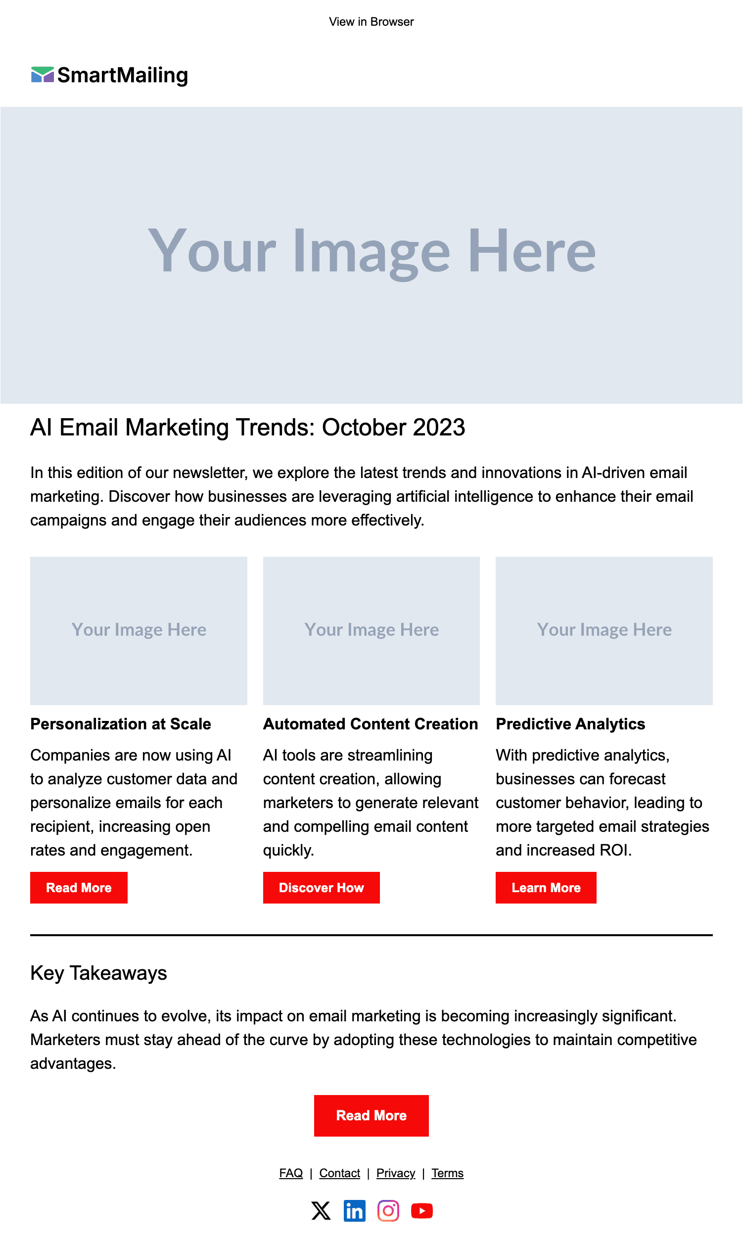 Industry News email template preview